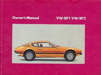 Manual do proprietário Volkswagen SP2